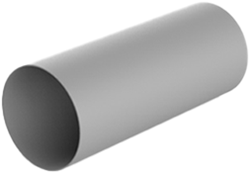 Kunststof kanaal Ø160mm - 500mm lang