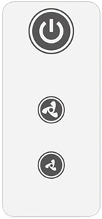 TC Visual afstandsbediening voor Active en WL decentrale wtw