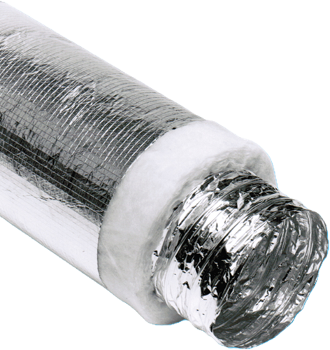 Thermisch en akoestisch geïsoleerde ventilatieslang 150 mm (10 m)