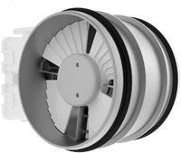 e-VAV 250-Co2 variabele volumeregelaar autonoom dia. 250 mm - max. 1100 m3/h