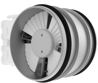 e-VAV 250-Co2 variabele volumeregelaar autonoom dia. 250 mm - max. 1100 m3/h
