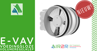 e-VAV 250-Co2 variabele volumeregelaar autonoom dia. 250 mm - max. 1100 m3/h-2