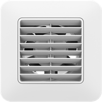 UNICO SELV 10/4 HT Badkamerventilator Ø100mm wit met timer en vochtsensor SELV 12V versie voor installatie in zone 1 en 2 - 0057142