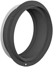 Kunststof adapter Ø125mm, Lengte 50mm ** 1792