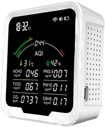 AS-AQ010Z-1 Luchtkwaliteit monitoring module WIFI met display en wifi