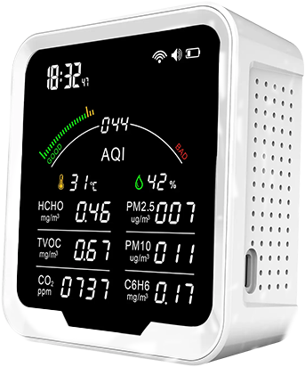 AS-AQ010Z-1 Luchtkwaliteit monitoring module WIFI met display en wifi