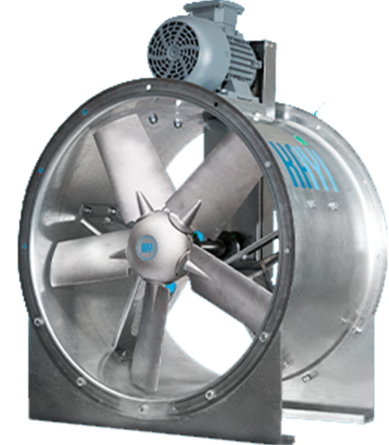 DAXI 800-5-30 axiale ventilator met riemaandrijving max. 25560 m3/h