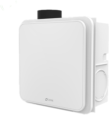 FLAT -e  IN 300 T badkamerventilator met timer voor inbouwinstallatie 240 m3/h