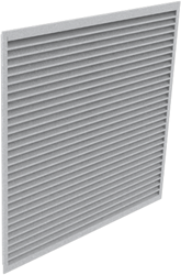 GA buitenmuurrooster alumium maatwerk