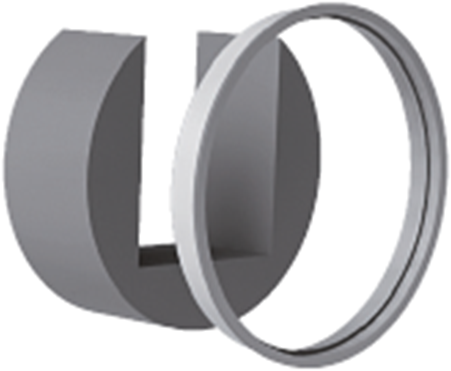 Akoestische geluiddemper module voor ALIZE HYGRO met bevestigingsring ** 1788