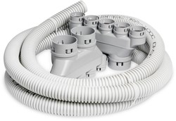 set 1b 2 st. x 5x50/2x75 + 5 meter kanaal SPECTRA Ø50 mm + einddeksels