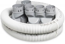 set 3b 2 st. x 2x90/3x75 + 3 meter slang SPECTRA Ø75 mm + einddeksels