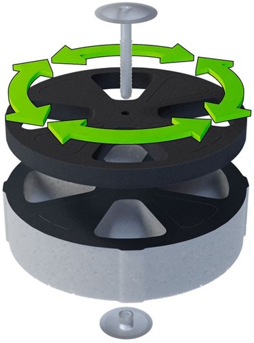 Geluiddemper Peflex systeem 160mm-3