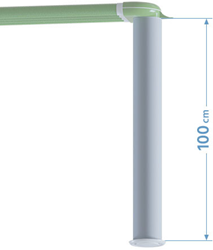 Verlengstuk voor adapters: Wit Kunststof 100 cm