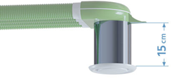 Verlengstuk voor adapters: RVS 15 cm