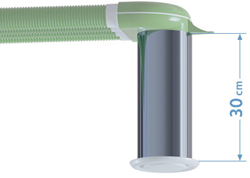 Verlengstuk voor adapters: RVS 30 cm