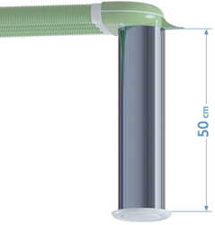Verlengstuk voor adapters: RVS 50 cm