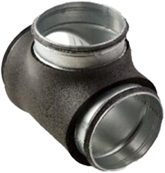 Geïsoleerd T-stuk 90° 160mm-150mm/13mm