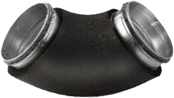 Geïsoleerde Bocht 90° Ø150mm / 13mm